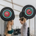 thumbnail image 4 of YUSAZENS Set Steel Core Rubber Adjustable Weight Plates Printed Mark Fit 2 Inch Barbell Home Strength Training 2.5 Lb Pair Green, 4 of 7