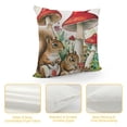 thumbnail image 4 of JRXY Spring Forest Animals Throw Pillow Covers Squirrel Mushroom Floral Decorative Pillows for Sofa Kids Baby Nursey Room Decor 20x20in, 4 of 5