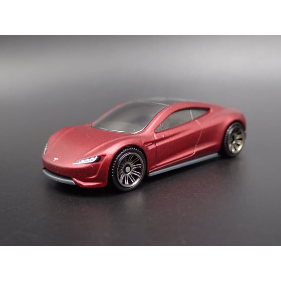 Open Box TESLA ROADSTER CONCEPT RED 1:64 SCALE COLLECTIBLE DIORAMA DIECAST MODEL CAR