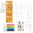 thumbnail image 2 of Halloween Folding Coloring Art Kit for Student, Halloween Toys with Watercolor Pens and Halloween Sticker Sheets, Halloween Craft Set for Kids Party Favors, Trick Or Treat Toys, 2 of 6