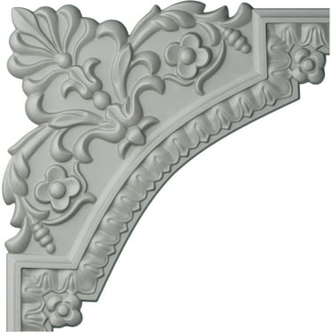 11 3/4"W x 11 3/4"H Lanarkshire Panel Moulding Corner (matches moulding PML01X00LA)