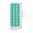 thumbnail image 2 of 2PCS Ice Grid 24 Cubes Silicone Ice Tray Silicone Ice Cubes Tray For Freezer Jelly Cubes Tray（2pc） Green, 2 of 6