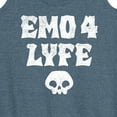 thumbnail image 3 of Instant Message - Emo 4 Lyfe  - Women's Racerback Tank Top, 3 of 6