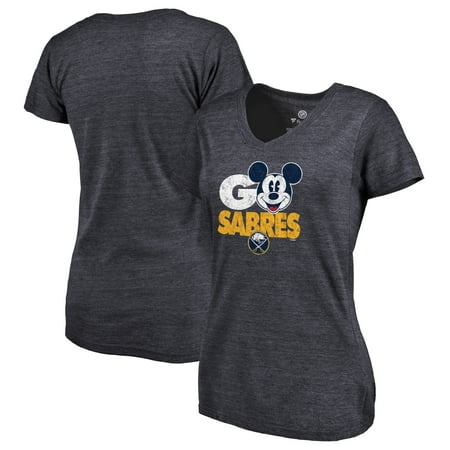 Winning Streak Buffalo Sabres Buffalo Sabres Fanatics Branded Women's Disney Rally Cry Tri-Blend V-Neck T-Shirt - Navy ()