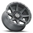 thumbnail image 3 of ICON Alloys Rebound, Satin Black, 17 x 8.5 / 6 x 5.5, 0mm Offset, 4.75" BS, 3 of 3