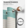 thumbnail image 6 of nqOlkjepod Outdoor Curtains for Patio Waterproof, Turquoise Beige Stripe Outdoor Privacy Panels Grommet, Modern Art Horizontal Striped Blackout Outside Curtains for Porch/Cabana 54"x108", 1 Panel, 6 of 8