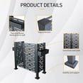 thumbnail image 6 of IMagacFun 4x1.84x4 Air Conditioner Fence Outdoor Privacy Screen Panels Metal Privacy Fence Cover 3-Fence Panels, 6 of 8