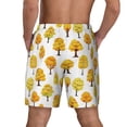 thumbnail image 4 of Goofa Qutumn Tree Printed Men's Swim Trunks Board Shorts Quick Dry Mens Swimming Trunks with Compression Liner,Breathable Fit Hawaii Beach Shorts-X-Large, 4 of 9