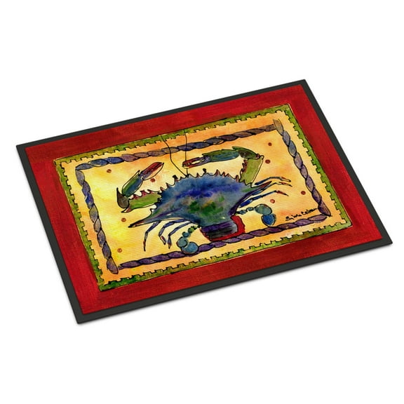 Carolines Treasures 8056-JMAT Crab Doormat 24x36 36"L x 24"W multicolor