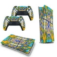thumbnail image 5 of Summer Sicilian Tiles Citrus Lemons Majolica Mediterranean PS5/PS5 Pro/PS5 Slim Digital Disc Skin Sticker For Console And Controller Skins, 5 of 7