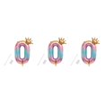thumbnail image 1 of yingyy Party Balloon with Gradient Color Birthday Party Decor Aluminum Foil Balloon 32 Inch, Number 8 1 3PCS, 1 of 6