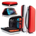 thumbnail image 2 of Orzly Carry Case Compatible With Nintendo Switch - RED & WHITE Protective Hard Portable Travel Carry Case Shell Pouch for Nintendo Switch Console & Accessories, 2 of 5