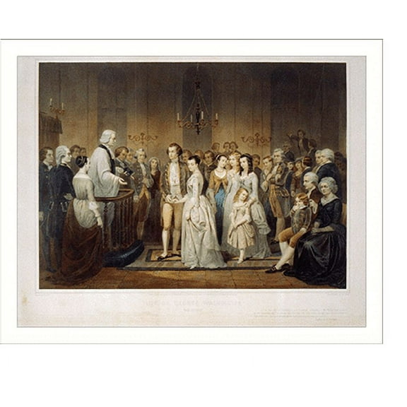 Historic Print, Life of George Washington. The citizen.painted by Stearns ; lith. by Régnier, imp. Lemercier, Paris. - 3, 16" x 20"