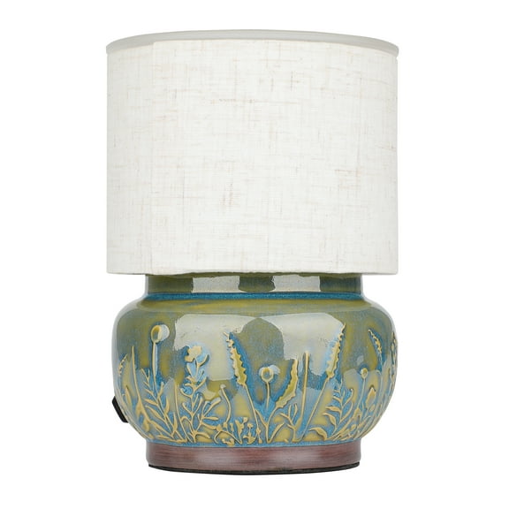 Better Homes & Gardens Full Size Green Lamp Ceramic Fragrance Wax Melt Warmer