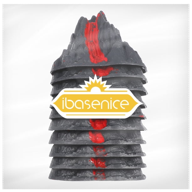 Toy Volcano Collectors Microscopic Scene 10Pcs 3.14X2.75X2.36in