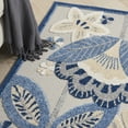 thumbnail image 6 of Nourison Aloha Indoor/Outdoor Floral Contemporary Blue/Grey 6' x 9' Area Rug, (6' x 9'), 6 of 9