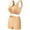 Beige bras, variant on Womens 2 Pieces Underwear Outfits Breathable Comfy Knitted Seamless Bra with Shorts Legging Plus Size Workout Yoga Bralette Sets
