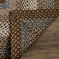 thumbnail image 6 of SAFAVIEH Braided Angel Colored Bordered Runner Rug, Brown/Multi, 2'3" x 18', 6 of 8