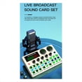 thumbnail image 2 of V99 Live Sound Card Dedicated Singing Sound Card Equipment Mobile Karaoke Recording Computer Podcast Sound Card Mixer A, 2 of 8
