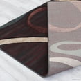 thumbnail image 7 of Allstar Scarlet Carved Circles Modern Geometric Area Rug (3' 9" x 5' 1"), 7 of 7