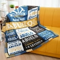 thumbnail image 3 of Abuelo Gifts, Grandpa Gifts in Spanish, Abuelo Blanket, Gifts for Abuelo, El Mejor Abuelo Del Mundo, Regalos para Abuelo Dia Del Padre, Gifts for Grandpa Birthday Christmas Fathers Day, 3 of 6