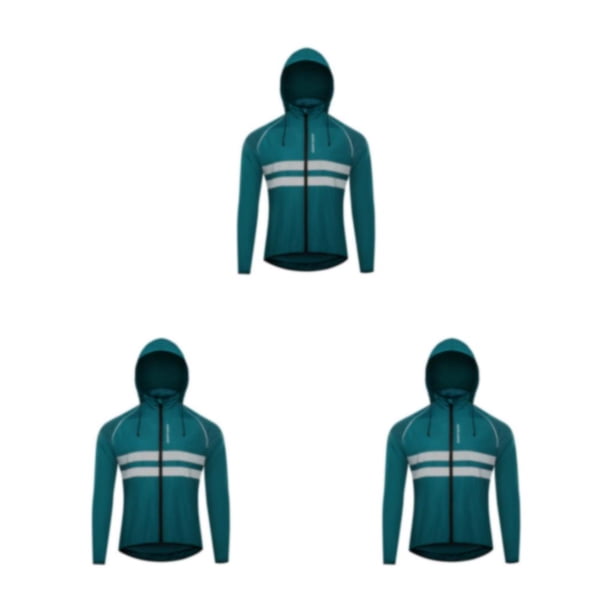 Naiovety Chaqueta de ciclismo, abrigo de ciclismo con capucha, cortavientos para correr, resistente al viento, impermeable, para motocicleta, Type7 NO7