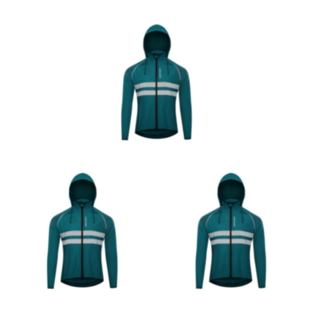Yuarrent Chaqueta de ciclismo abrigo con capucha para correr rompevientos chaleco reflectante a prueba de viento ropa impermeable moto mujer Type7 NO7