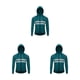 thumbnail image 3 of Greeniant Chaqueta de ciclismo abrigo con capucha para correr rompevientos chaleco reflectante a prueba de viento ropa impermeable moto mujer Type7 NO7, 3 of 6