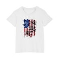 thumbnail image 6 of CFLVAEK Kids 4th of July Shirts Boys Girls Novelty American Flag Patriotic Tshirts Crewneck Short Sleeve Cotton T Shirts for Indenpendence Day 9 Years, 6 of 7