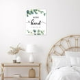 thumbnail image 2 of Sage Green Leaf Wall Art Eucalyptus Plant with White Floral Bathroom Canvas Wall Art Funny Motivational for Office Painting Wood Framed Prints Wall Decor for Living Room Bathroom Dorm,12x16 inches, 2 of 6