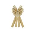 thumbnail image 1 of LCXmlly Tear Resistant Christmas Bowknot Glitter Powder Christmas Bowknot Large Size Reusable Holiday Decoration Xmas Tree Gift Box Packing Ribbon Bowknot Pendant Party, 1 of 8