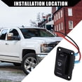 thumbnail image 3 of Unique Bargains 3 Way 20A 4Pin Rocker Bilge Pump Switch Panel with LED Light Front for Car Boat Waterproof Plastic 1 Set, 3 of 7