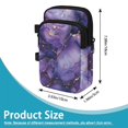 thumbnail image 7 of COEQINE Crutch Bag with Zipper for Forearm Crutch Purple Gold Marble Elbow Crutch Organizer, Broken Leg Crutch Bag, Lightweight, with Multiple Pockets, for Men Women, 7 of 7