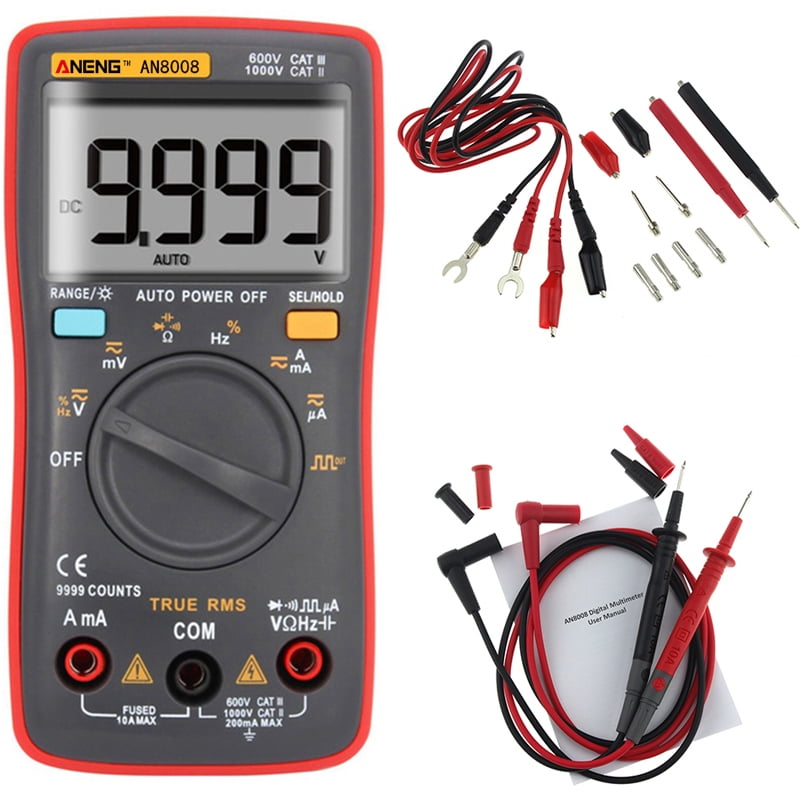 Auto Range LCD Digital Multimeter 9999 Counts Detector DC AC Voltage Tester New