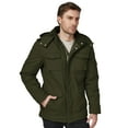 thumbnail image 6 of WenVen Men's Winter Coat Thicken Puffer Jacket Warm Windproof Winter Jacket Green S, 6 of 9