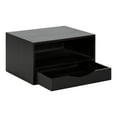 thumbnail image 2 of Kate and Laurel Hutton Modern Floating Shelf, 13 x 10 x 7, Black, Minimalist Floating Side Table, 2 of 8
