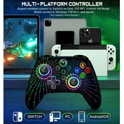 Switch 2 Controller, Wireless Switch Pro Controller for Switch/Switch 2/OLED/PC/Android/IOS, 2 Pack