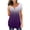 Purple, variant on Moocorvic Women's Tie-Dye Tops V Neck Soft T-Shirts Flowy Pleats Tunic Button up Casual Blouses Summer Short Sleeve