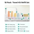 thumbnail image 4 of BAGSMART 18 Pack TSA Approved Travel Bottles for Toiletries, Leak Proof Silicone Travel Size Containers Bottles for Shampoo, Macaron, 4 of 7