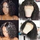 thumbnail image 4 of Peluca corta de ondas profundas, cabello humano virgen brasileño rizado, peluca corta bob rizada con cierre frontal, pelucas cortas negras, 4 of 5