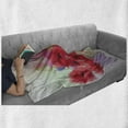 thumbnail image 5 of Flower Soft Flannel Fleece Throw Blanket, Poppy Flowers Blur Spring Floral Seasonal Romantic Illustration Print, Cozy Plush for Indoor and Outdoor Use, 60" x 80", Lavender and Red, by Ambesonne, 5 of 5