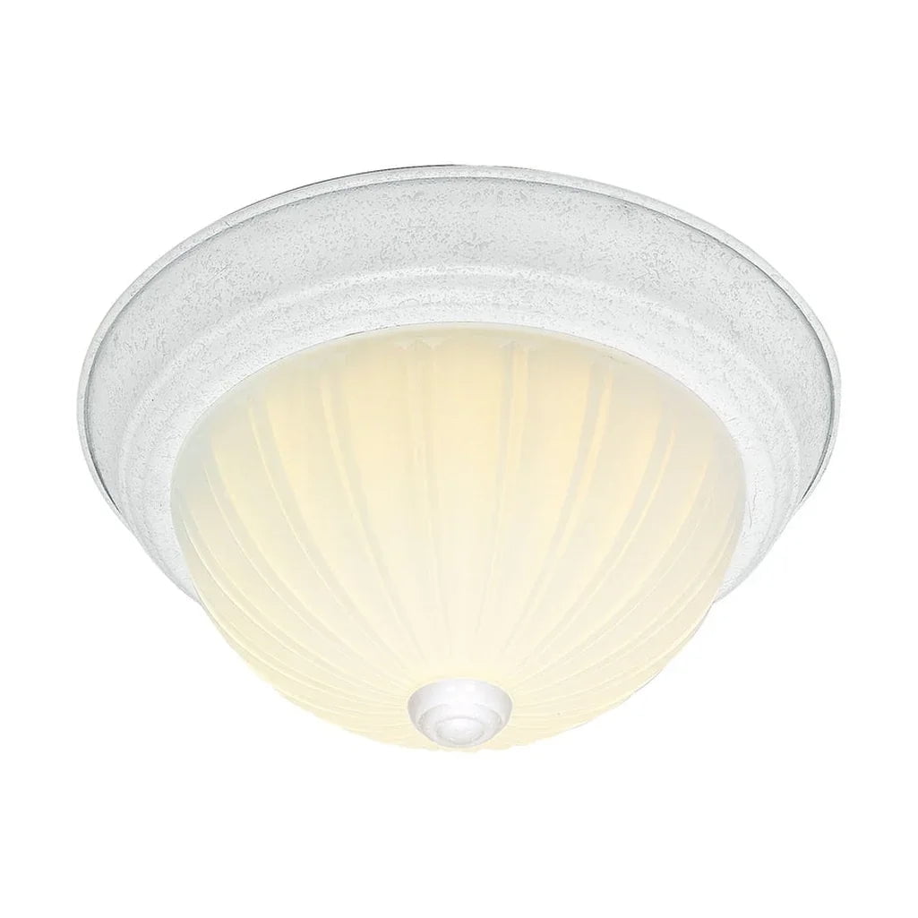 Nuvo SF76/128 3 Light Wide Flush Mount Bowl Ceiling Fixture - Polished Brass