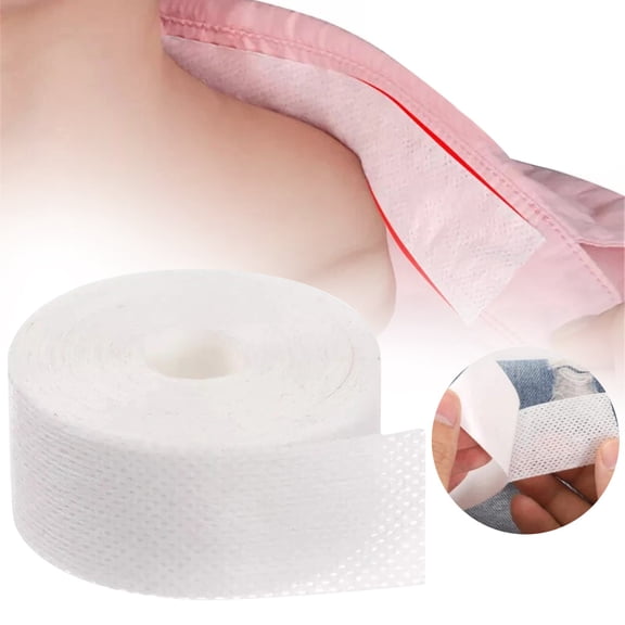1PCS/8M Collar Adhesive Neckline Protector Sweat Pads, Self-adhesive Shirt Collar Protector Absorbent Sweat Shields Pad for Hat Shirt Neck Liner Armpit Tape Collar Protectors for Women Men