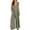 Light Green, variant on Plus Siz Jumpsuits for Women Casual Jumpers Summer Rompers Sleeveless Loose Wide Leg Overalls with Pockets S-3XL