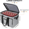 thumbnail image 2 of Hafmall Cooler Bag 48 Cans Collapsible Soft Cooler Large Insulated Leakproof Soft Sided Cooler Bag 32L Portable Ice Chest Cooler Travel Camping Beach Picnic Cooler, Waterproof Lunch Tote Cooler, Gray, 2 of 7