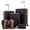 Black, variant on CONCEPZEN 5-Piece Expandable Hardshell Luggage Set with Spinner Wheels TSA Approved Carry On 20-Inch & Checked 24/28-Inch Lightweight Suitcases Suitable for Business and Family Travel