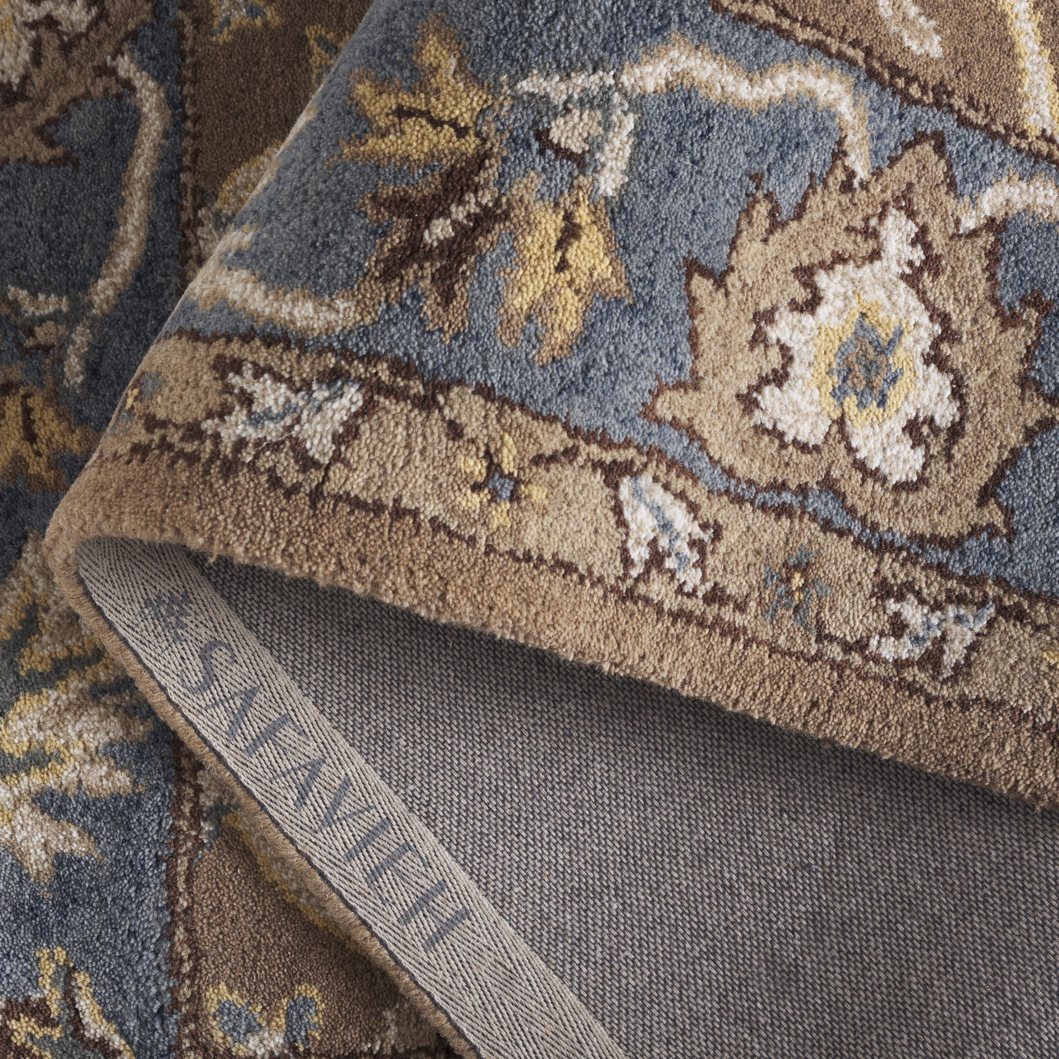 Safavieh Heritage Phipp Oriental Wool Runner Rug, Camel/Blue, 2'3" x 8'