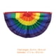 thumbnail image 4 of Bandera LGBT arcoíris para fans gay, poliéster, regalo para niña, decoración para exteriores, semicírculo arrugado, 4 of 6