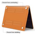 thumbnail image 5 of IBENZER 2022 2021 MacBook Air 13 inch Case M1 A2337 A2179 A1932 Plastic Hard Shell Case with Keyboard Cover for Apple Mac Air 13 with Touch ID (2018-2022), Orange, W-AT13-OR+1, 5 of 10