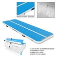 thumbnail image 5 of CHAMPIONPLUS Air Track 10ft 13ft 16ft 20ft Inflatable Air Tumble Track Gymnastics Tumbling Mat 4in 8in Thick Mats for Home Use/Training/Cheerleading/Water/Yoga Electric Air Pump, Blue White 20ft 8in, 5 of 7